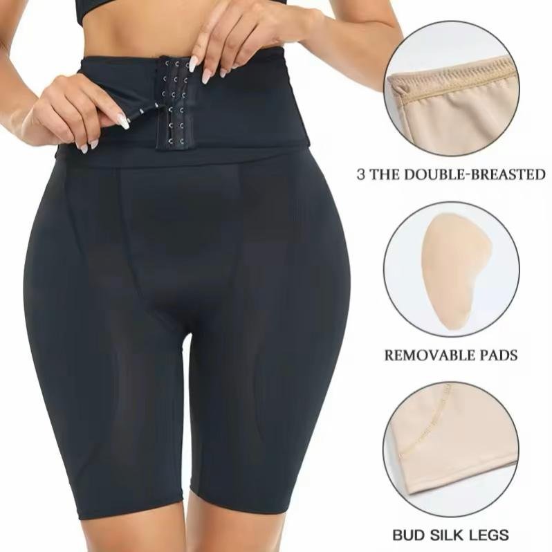 Shorty Gainant Taille Haute avec Coussinets Amovibles – Image 7